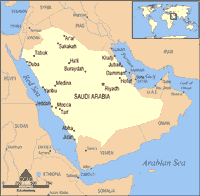 Map of Saudi Arabia (small)