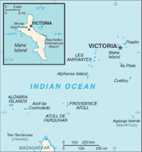 Map of Seychelles (small)
