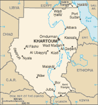 Map of Sudan (small)