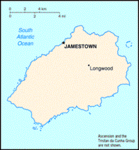 Map of Saint Helena (small)