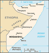 Map of Somalia (small)