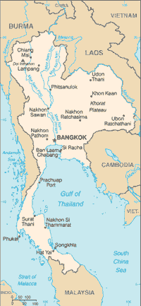 Map of Thailand (small)