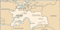 Map of Tajikistan (small)
