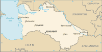 Map of Turkmenistan (small)