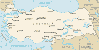 Map of Turkey (small)