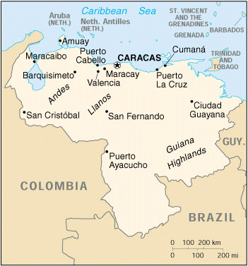 Map of Venezuela