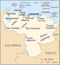 Map of Venezuela (small)