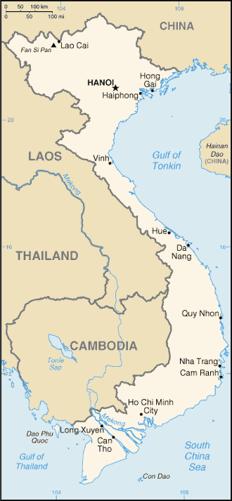 Map of Viet Nam