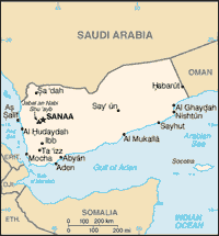 Map of Yemen (small)