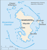 Map of Mayotte (small)