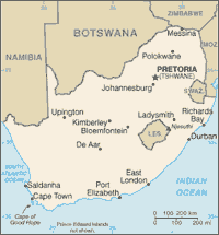 Map of South Africa (small)