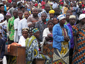 Crowd in the DRC